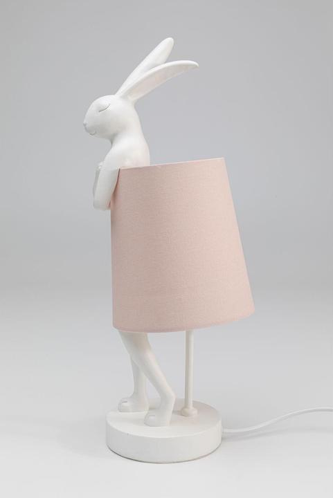 Actual product image Kare Design Table lamp Animal Rabbit White / Pink 50cm (E14)