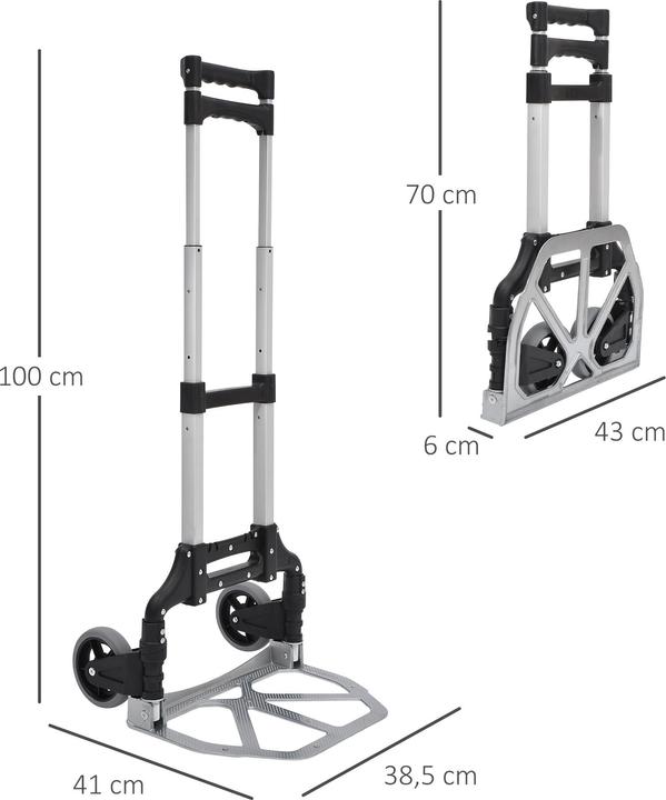 Produktbild Homcom Transportkarre klappbar (70 kg)
