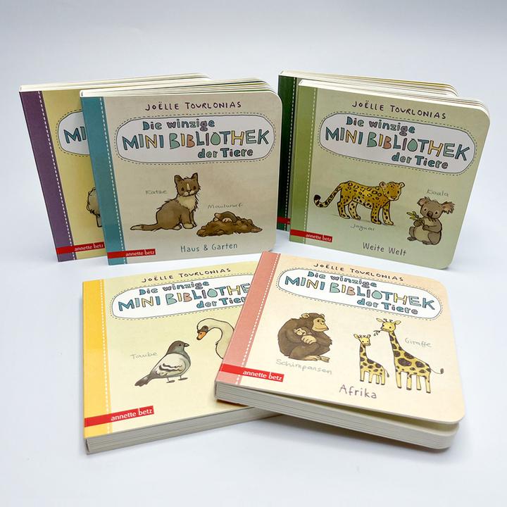 Image du produit La mini-bibliothèque des animaux - 6 mini-livres d'images cartonnés dans un coffret (Die grosse (Allemand)