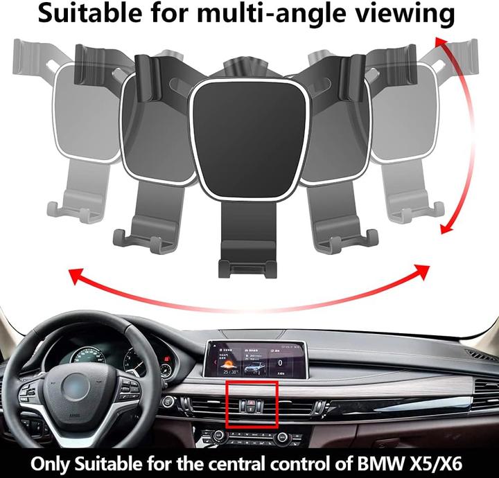 Immagine prodotto Lunqin Kfz-Handyhalterung für BMW X5/X6 Modelle (2014-2019)