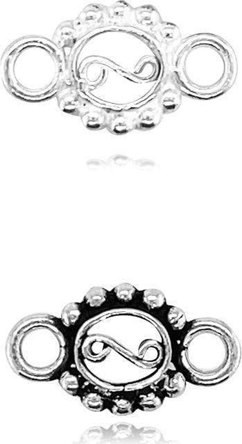Blackened silver