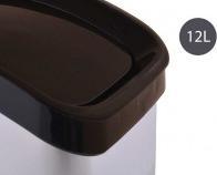 Productafbeelding Berilo kunststof kantelbare prullenbak zilver 12 (12 l)