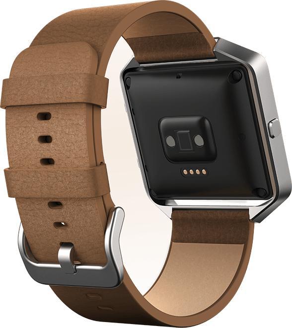 Image du produit Fitbit Blaze Bracelet en cuir Large (40 mm, Cuir véritable, Flamboyer)