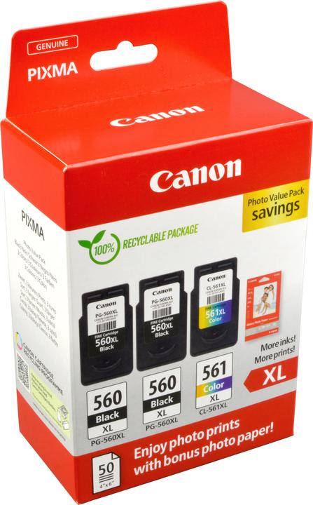 Actual product image Canon PG-560XLx2/CL-561XL (M, FC, C, Y)