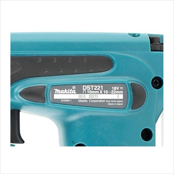Image du produit Makita DST 221 Z Agrafeuse sans fil 18 V Li-ion solo - sans accessoires