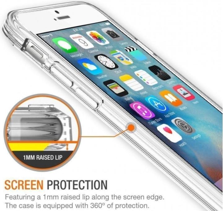 Immagine prodotto Screenguard Custodia in gomma antiurto Apple iPhone 6S Plus Crystal Clear (Apple iPhone 6s Plus)