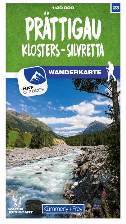 Actual product image Prättigau - Klosters - Silvretta No. 23 Hiking map 1:40 000