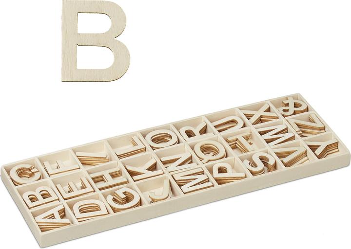 Relaxdays Wooden letters set