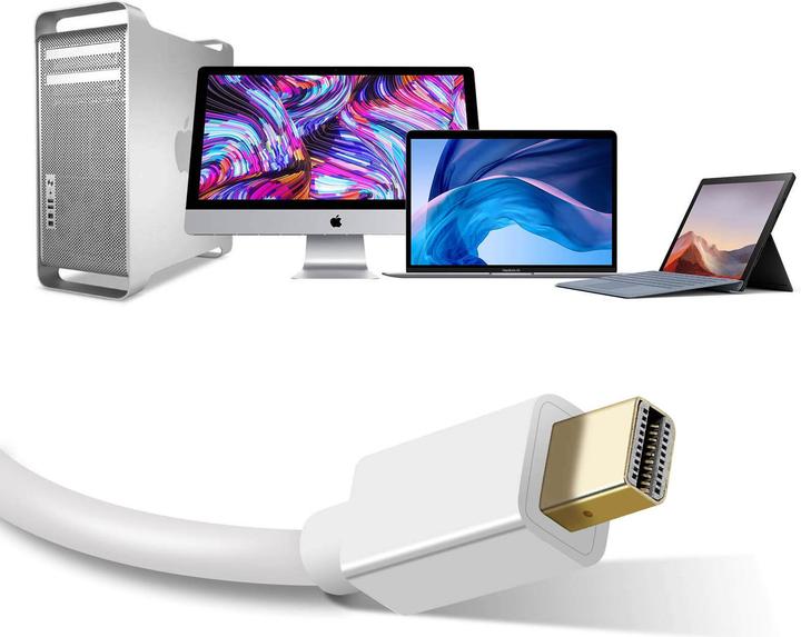 Produktbild Avizar Mini DisplayPort/Thunderbolt männlich / HDMI männlich Videokabel, 1.8m – Weiss (0.18 m, HDMI)