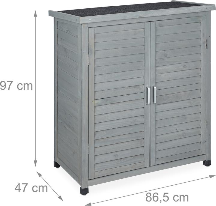 Actual product image Relaxdays Garden cabinet
