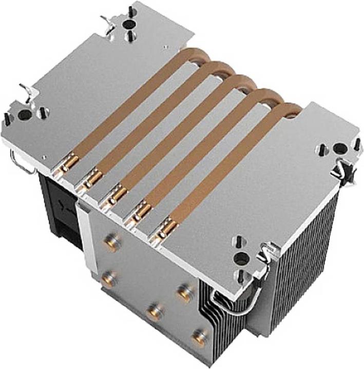 Actual product image Dynatron N11 Intel CPU Cooler 4189-4/-5 P4/P5/P+ 2U Radiator Aluminum Fin Heat Pipe Active with P... (82 mm)