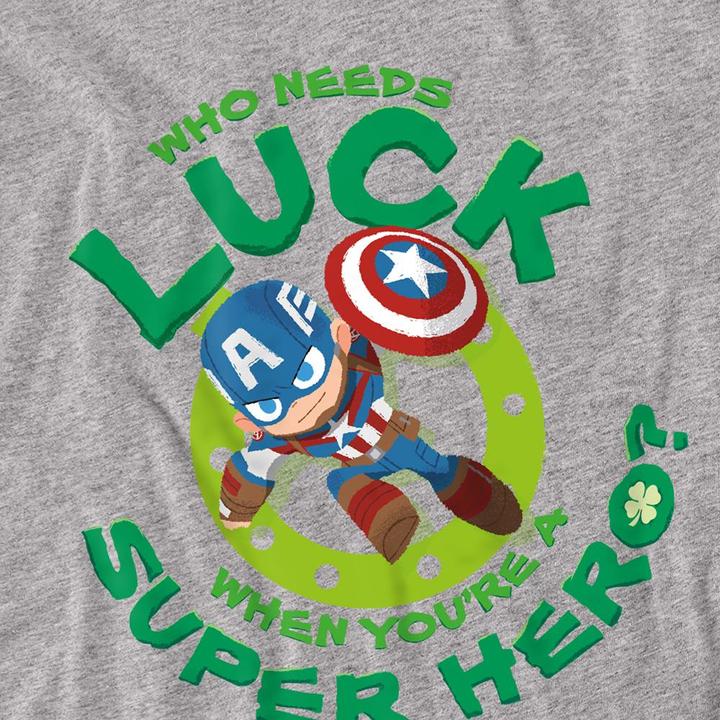 Immagine prodotto Captain America St Patrick's Day Lucky Maglietta Giorno di San Patrizio Supereroe Adulto Unisex (XL)