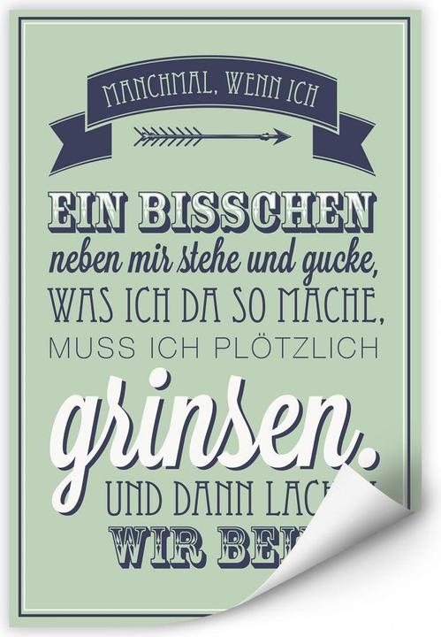 Produktbild Trenddeko Manchmal, wenn ich ein bisschen neben mir stehe... (30 x 45 cm)