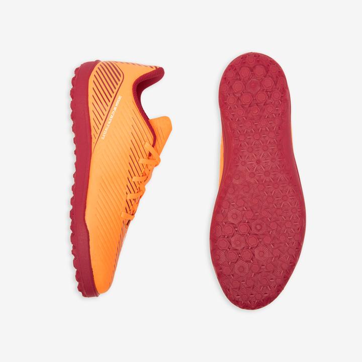 Immagine prodotto Kipsta Scarpe da calcio multi-punta da bambino TF con lacci - 160 Turf arancione (35)