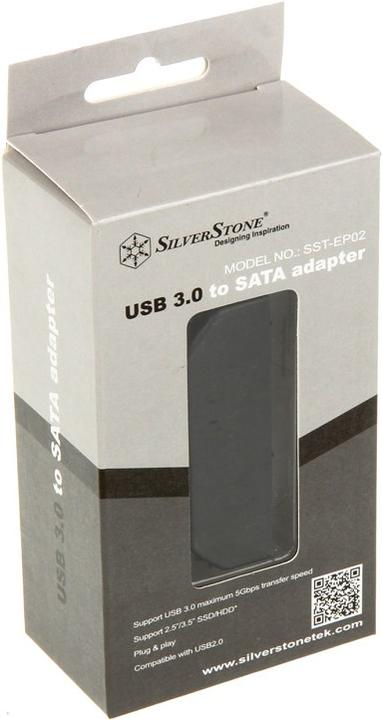 Produktbild Silverstone SST-EP02B USB 3.0 zu SATA Adapter