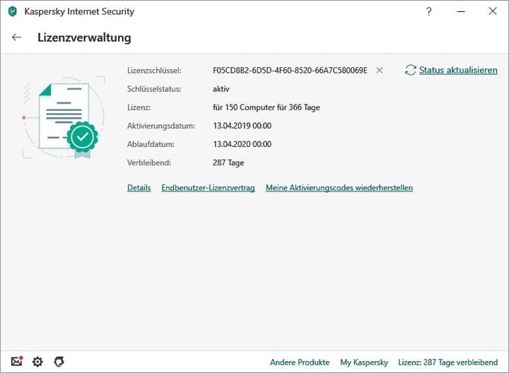 Produktbild Kaspersky Internet Security (3 User, 12 Monate)