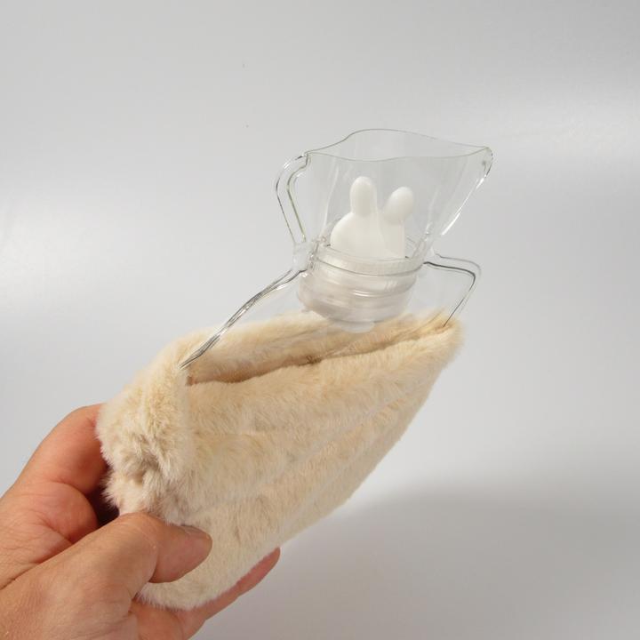 Produktbild PhoneLook Kleine mini Wärmeflasche mit niedlicher Hasen Hülle mit weichem Fell (1 l)
