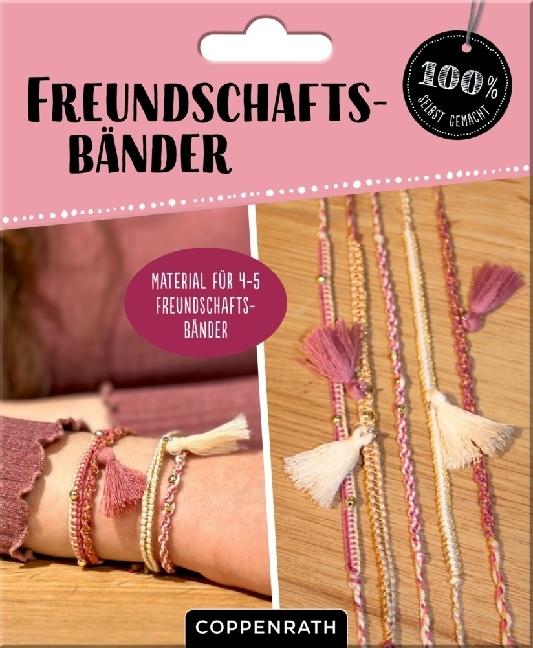 Actual product image Making friendship bracelets (rose gold /