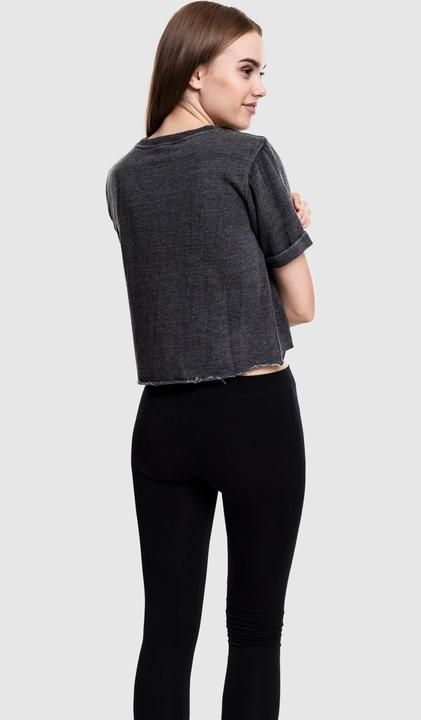 Immagine prodotto Urban Classics Girocollo a maniche corte cropped burnout da donna (S)