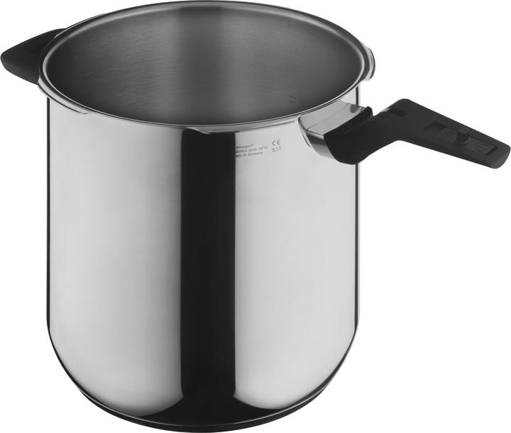 Produktbild WMF Schnellkochtopf 8,5l Dampfkochtopf Perfect Premium Induktion Edelstahl 18/10 (22 cm, Dampfkochtopf, Edelstahl)
