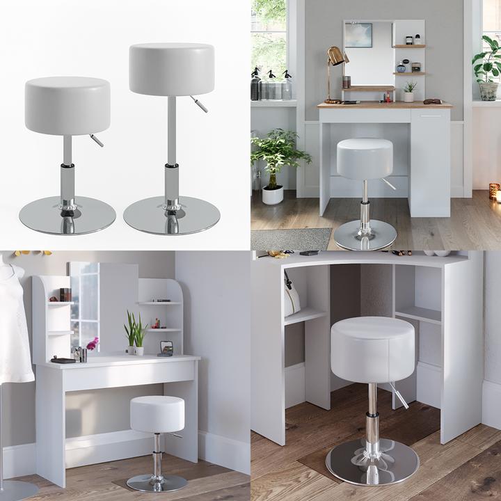 Actual product image Vicco Stool Design, White, 33 x 67 cm for dressing table