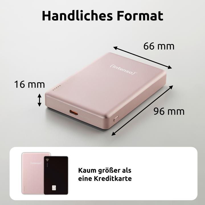 Immagine prodotto Intenso Magn. Wireless Powerbank MW10000 10000 mAh Rosé (10000 mAh, 20 W)