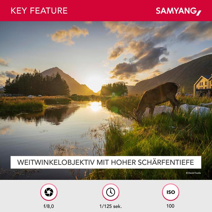Image du produit Samyang AF 18mm f/2.8 FE, Sony E- Mount (Sony E, Plein format)