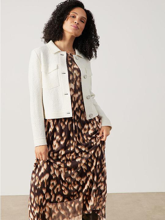 Produktbild Gerry Weber Kastige Blazerjacke in Bouclé-Optik Blazer Langarm gefüttert - 63296 (42)