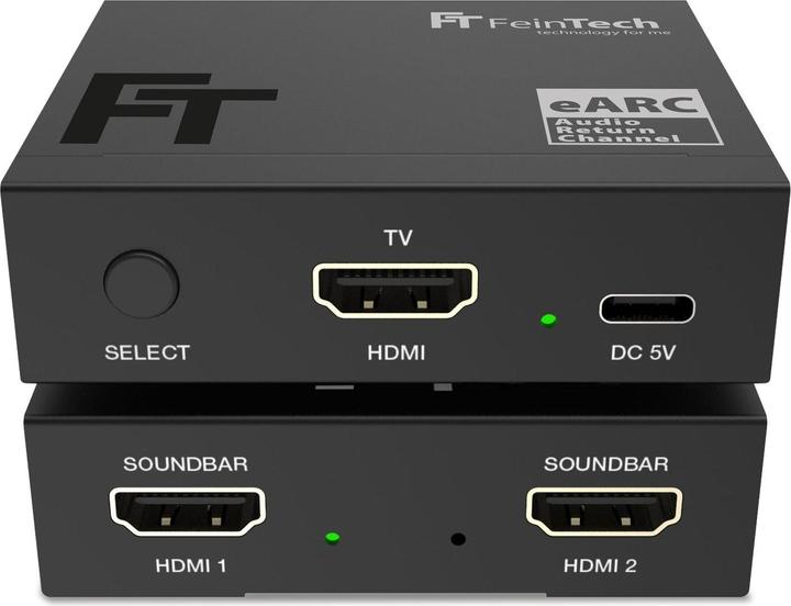 Produktbild FeinTech AX421 HDMI eARC Switch 1 TV x 2 Soundbar
