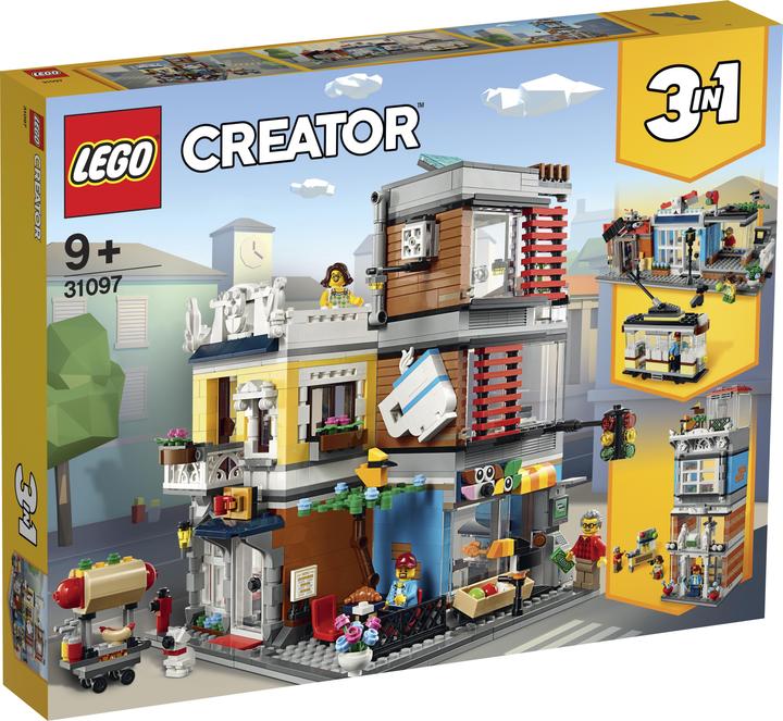 Produktbild LEGO Stadthaus mit Zoohandlung Café (31097, LEGO Creator 3-in-1)