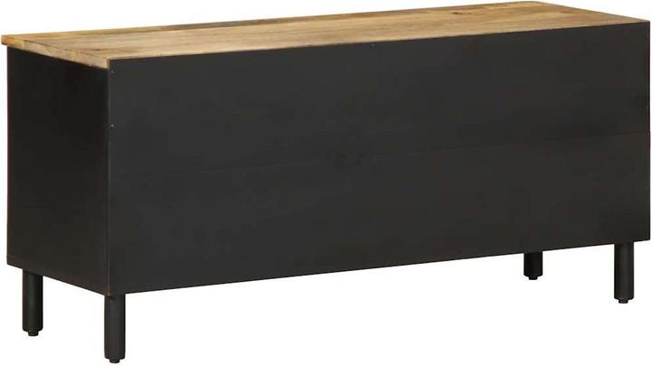 Immagine prodotto VidaXL Mobile TV Mobile TV basso Tavolo TV Nero Legno di mango grezzo (100 x 33,5 x 46 cm)