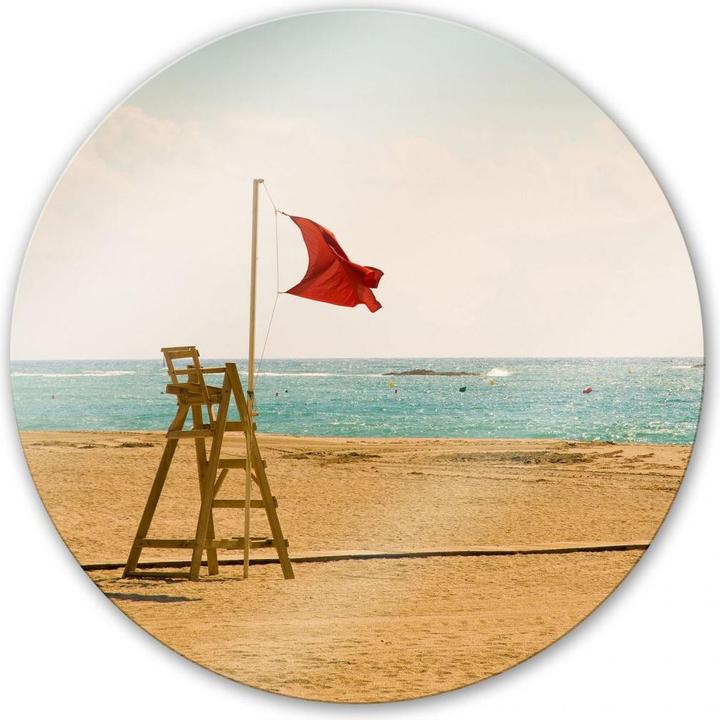 Image du produit Trenddeko Drapeau rouge - rond (Ø 70 cm)