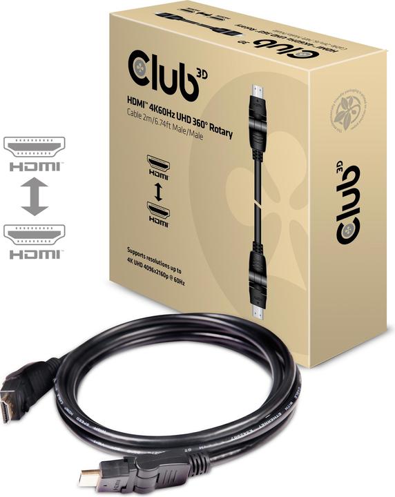 Produktbild Club 3D HDMI (Typ A) — HDMI (Typ A) (2 m, HDMI)