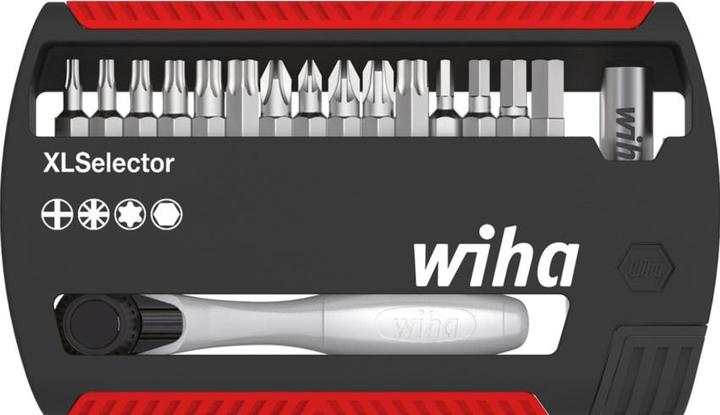 Image du produit Wiha Coffret d'embouts XLSelector Standard 25 mm Mélangé 17 pcs avec cliquet pour embout forme C 6,3 (... (25mm)