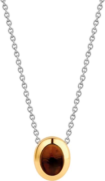 Produktbild Ti Sento Milano Collier mit braunem Crystal vergoldet 3928TB/42 (925 Sterling Silber, 48 cm)