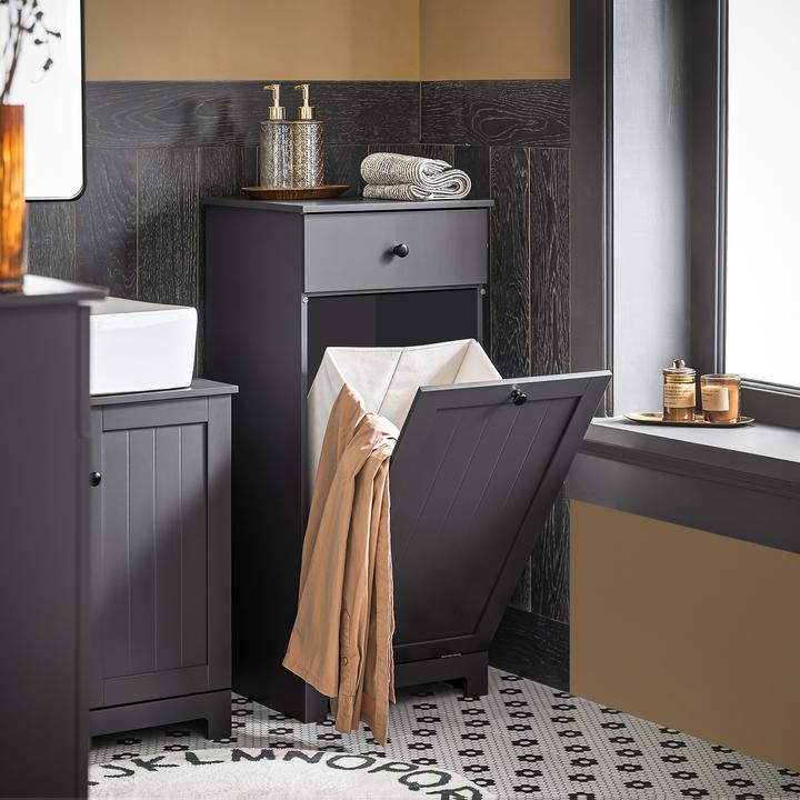 Actual product image SoBuy Laundry cupboard with laundry bag