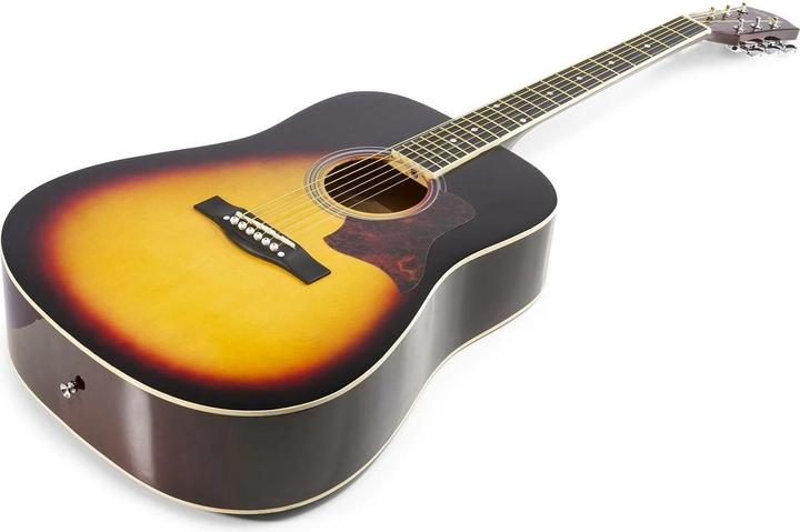Image du produit Max Guitare western SoloJam Set Sunburst (Set de guitares acoustiques, Palissandre, Tilleul)