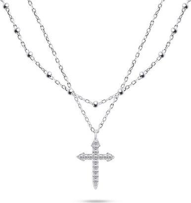 Produktbild Brilio Silver - Stylish double silver necklace NCL93W