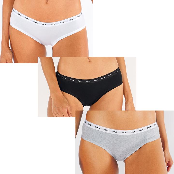 Produktbild FILA Woman Brief Elastic With Logo (XS, 3er Pack)