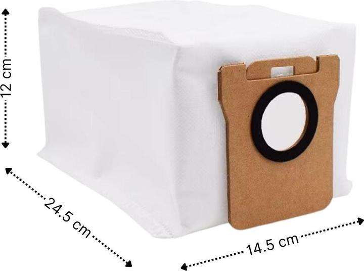 Actual product image Hermex Alternative dust bag for Xiaomi Dreame Bot L10s L10 Ultra L20 Ultra (4 x)