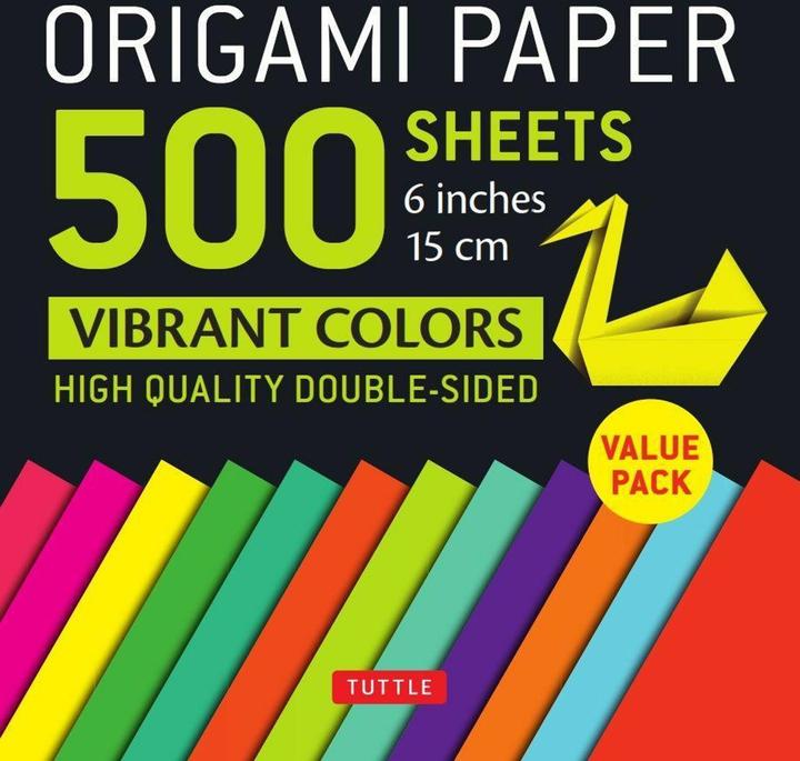 Image du produit Origami Paper 500 Sheets Vibrant Colors 6 in (500 x)