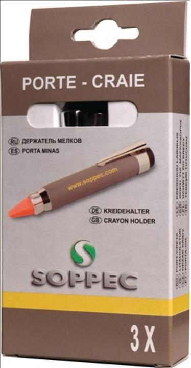 Actual product image Soppec Chalk holder for chalks round/cornered length 120 mm