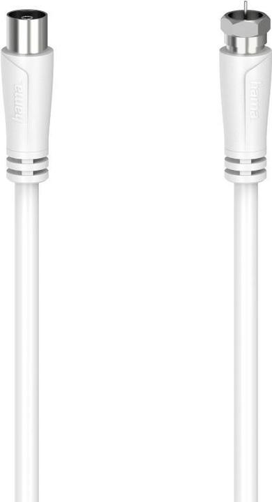 Produktbild Hama SAT-Anschlusskabel, F-Stecker - Koax-Kupplung, 3,0 m, 90 dB (90 dB, Antennenkabel)