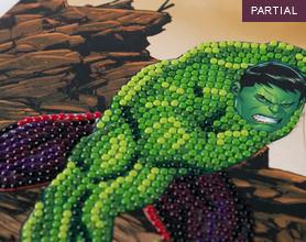 Image du produit Craft Buddy Hulk, carte 18x18cm Crystal Art
