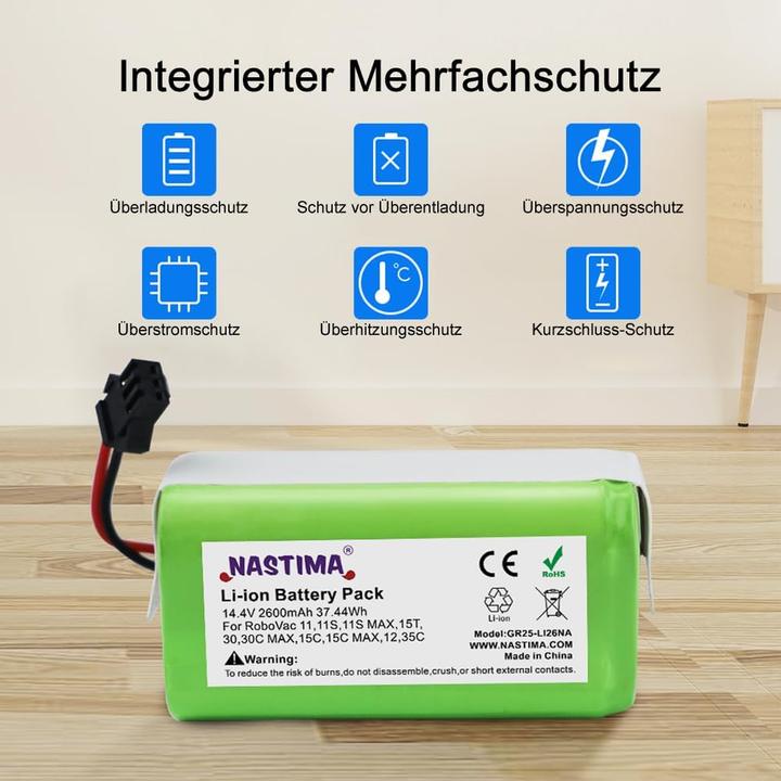 Produktbild Nastima Ersatzakku für Deebot und RoboVac