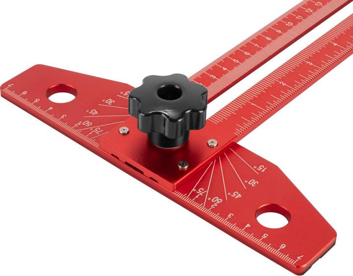 Actual product image Stahlwerk Aluminium angle marking ruler with stop and marking pin