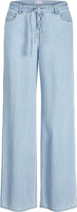 JJXX JXSURA WIDE MW LINEN BLEND JEANS DNM Weit geschnitten