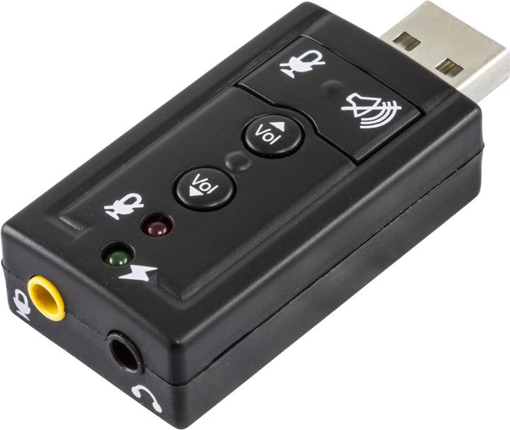 Immagine prodotto Deltaco UAC-03 - 2.0 Canali - USB - 3.5 mm - Pulsanti - Nero - Windows 7,Windows Vista (USB)