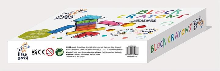 Actual product image Haku Yoka Rocket block wax crayons (MQ2) (Multicoloured)