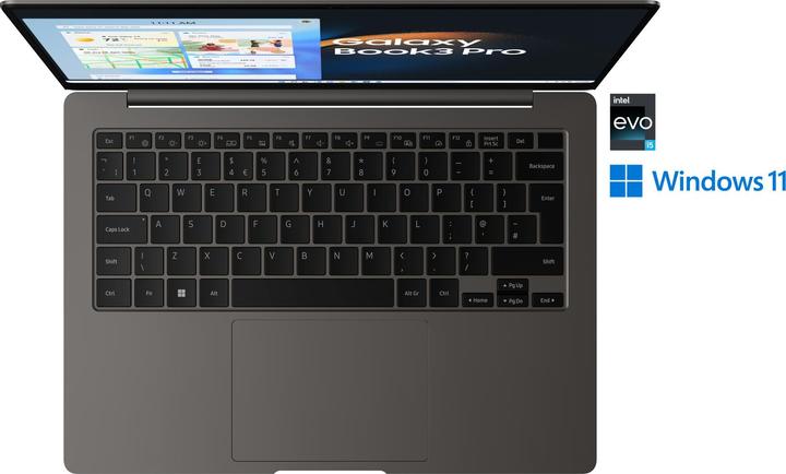 Actual product image Samsung Galaxy Book3 Pro (14", Intel Core i5-1340P, 8 GB, 512 GB, DE)